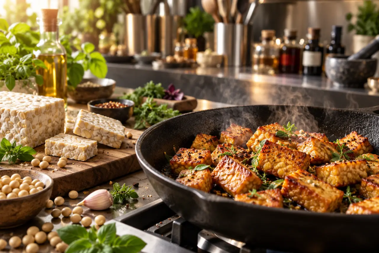 Temph ou tempeh : du soja fermenté aux bouchées dorées à la poêle