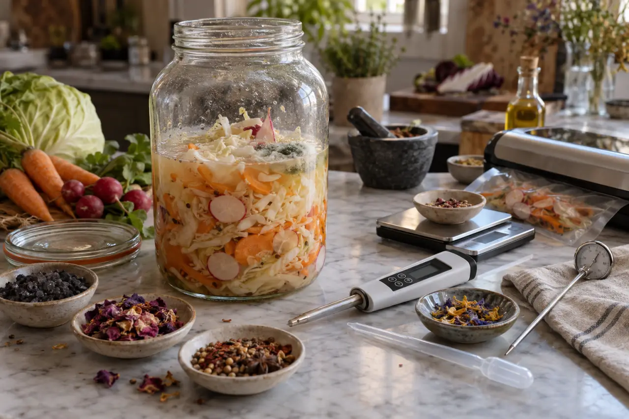 Légume lacto-fermenté : pourquoi un bocal mal rempli favorise les moisissures