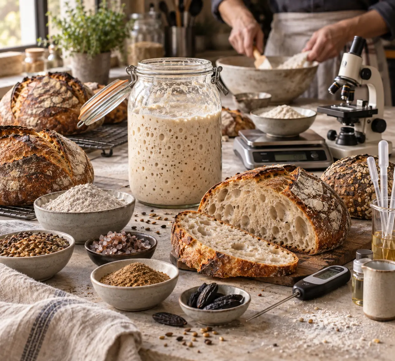 Le levain est une culture vivante qui transforme le pain