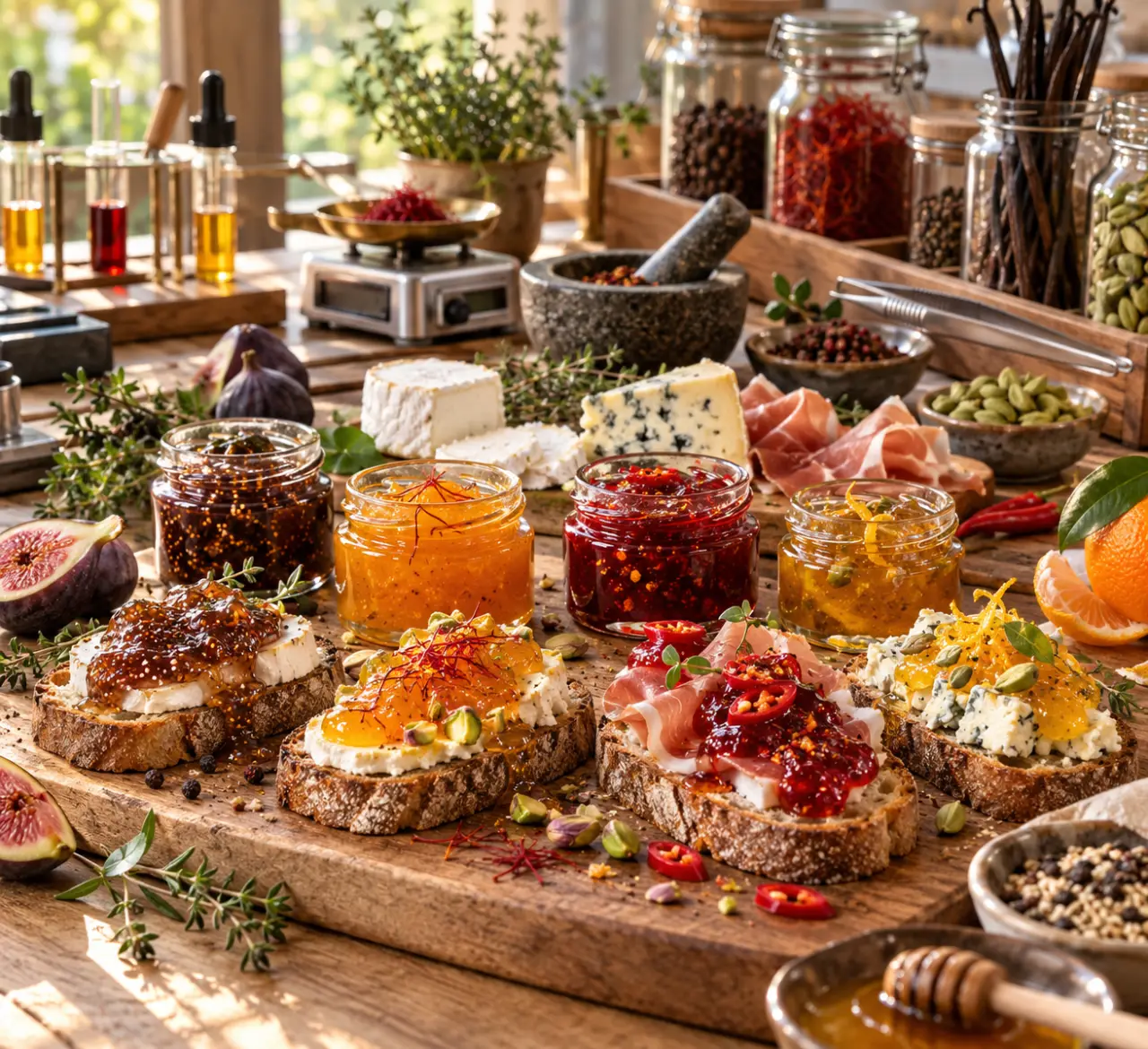 Les confitures originales changent la tartine, surtout avec des accords salés et épicés