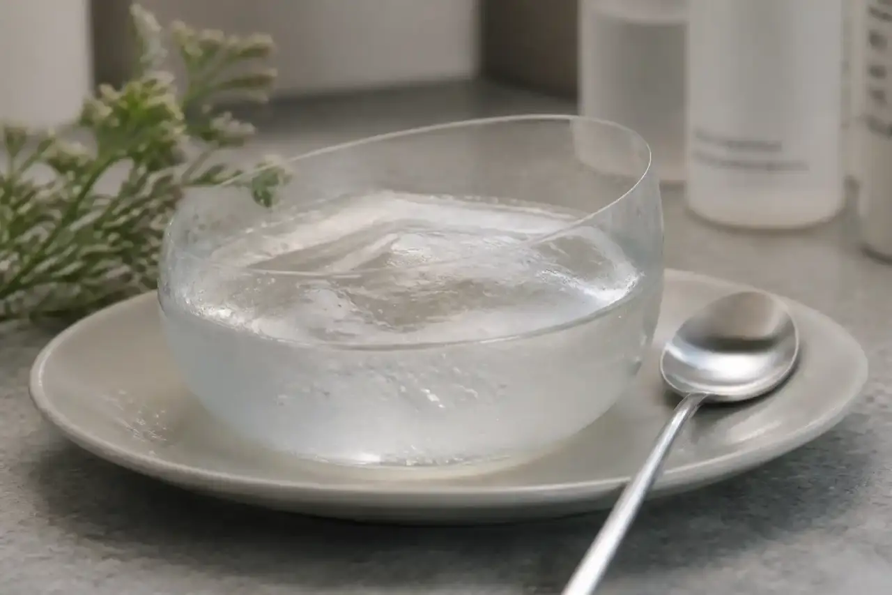 Eau gélifiée : la texture qui résiste à la salive et facilite chaque gorgée