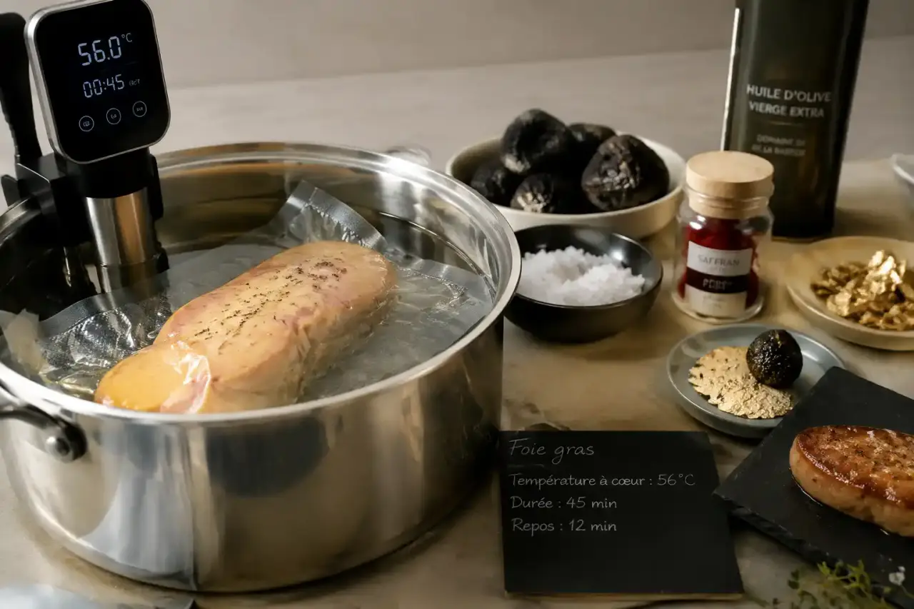 Cuire le foie gras au bain-marie : température à cœur, durée et repos