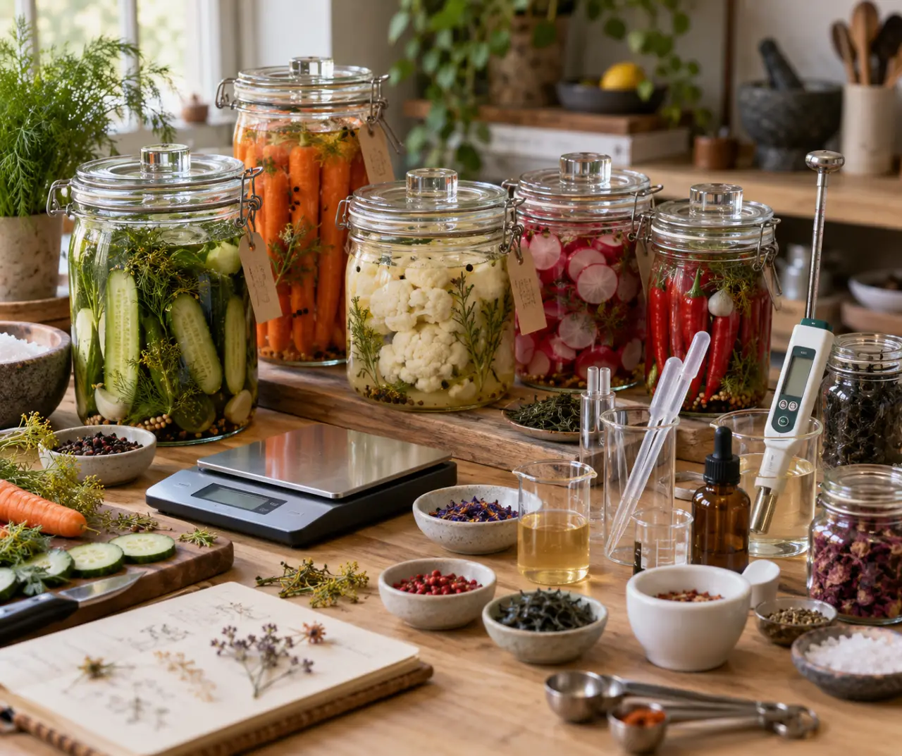 Fermentation des légumes : 20 à 35 g de sel par litre pour garder le croquant